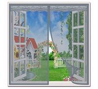 Zanzariera per Finestra Magnetica,80x125cm(WxH) Grigio-b,Autoadesiva Traspirante Insect Screen Finestra Zanzariera Finestra,Magnetica Rete Anti Zanzare Chiusura Automatica,Facile Montaggio