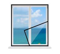 Zanzariera Per Finestre, 95x145cm Zanzariera Lavabile Per Finestre E Porte, Incollabile E Installabile Senza Forare, Per Finestre Balcone, Nero
