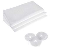 Zanzariera per finestre, a rete, con 4 rotoli di nastro autoadesivo, kit con zanzariera a rete, protezione anti-insetti, 2 m x 1,5 m, colore: bianco, confezione da 3 pezzi