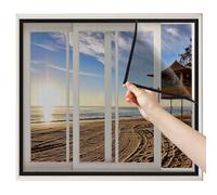 Zanzariera per Finestre Porta Balcone 140x155cm Nero Zanzariera Fissa Per Finestra Zanzariera Tenda Letto Zanzariera per Finestra Scorrevole