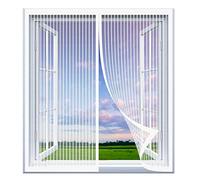 Zanzariera Per Finestre Zanzariere 50 x 135 cm Telaio Magnetico Per Finestra Facile Montaggio Zanzariera Magnetica Porte Zanzariera Porta Finestra, Bianco