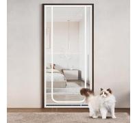 Zanzariera per gatti, Zanzariera autoadesiva con cerniera for porta, barriera for animali domestici, protezione dagli insetti, rete a maglie, diverse misure, bianca(90x210cm)