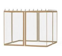 Zanzariera per Gazebo Zanzariera di ricambio universale for gazebo, da esterno, con 4 pannelli e pareti divisorie cerniera (solo zanzariera)(Color 12,300x300cm (10x10ft))