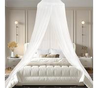 Zanzariera per letto, letto matrimoniale, da viaggio, zanzariera sospesa per culla, per amaca, casa, viaggi, campeggio, zanzariera (60 x 250 x 1050 cm, bianco)