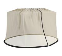 Zanzariera per Ombrellone 3x2,3 m Regolabile a Rete Fitta con Apertura a Cerniera Beige