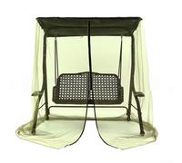 Zanzariera per patio con cerniera che tiene lontani gli insetti consentendo un facile accesso per il divertimento all'aperto (verde)