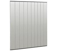Zanzariera per Porta con 10 Sezioni a Rete Nera 240x240 cm