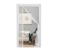 Zanzariera per porta del balcone, 100x245 cm Design antivento Tenda antimosche magnetica Chiusura automatica Zanzariera Protezione dagli insetti, Bianco