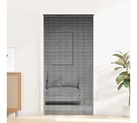 Zanzariera per porta, in bambù, 100 x 200 cm, con 100 fili sottili, per finestra, porta del balcone, della terrazza, senza fori, rimovibile e lavabile