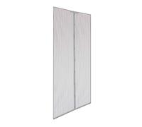 ZANZARIERA PER PORTA STRISCE MAGNETICA 2 BANDELLE GRIGIO 140x250 CM RIDUCIBILE
