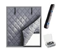 Zanzariera per porte d'ingresso, Tenda for finestra termica isolata multicolore in diverse misure(Black,22x59in/55x150cm)