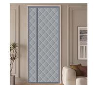 Zanzariera per porte d'ingresso, Tenda for porta magnetica isolata antivento senza trapano multicolore dimensioni multiple(Gray,90cmx190cm)