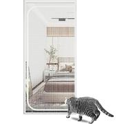 Zanzariera per porte, Zanzariera for porta for gatti con cerniera multicolore di diverse dimensioni, resistente ai graffi e a prova animali domestici, for scorrevole(A,80x210cm)
