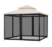 Zanzariera per Tenda da Esterno, Resistente, Pareti Schermate Stile Tenda Fai-da-te per Gazebo da Patio, Installazione Semplice, Chiusura con Cerniera, Tieni Lontani gli Insetti,