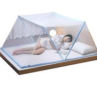 Zanzariera pieghevole per letto matrimoniale, tenda anti-zanzare pop-up, baldacchino portatile, facile da installare, maglia ultra fine, ideale per camera da letto, campeggio, viaggi