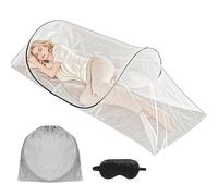 Zanzariera Pieghevole, Zanzara Ultra Leggera e Pop-Up con Maschera Sonno, Installazione Facile e Veloce, Letto Rete Zanzare Portatile Ideale per Campeggio, Viaggi, Avventure All'Aperto e Uso Domestico