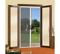 ZANZARIERA PLISSE PER PORTA cm 120 x 240 marrone - apert.sing.
