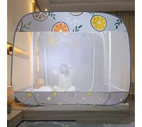 Zanzariera Pop Up Per Matrimoniale, Tenda Portatile Ultra Grande Quadrata Da Viaggio A Doppia Porta Con Cerniera Per Letto A Baldacchino Per Camera Da Letto Campeggio All'aperto,H,180x200cm