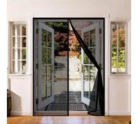Zanzariera Porta 140 x 240 cm Chiusura Automatica a Calamite, Monta Facilmente, Non Serve Forare, Vostra Dalle Zanzare Zanzariera Magnetica per Porta Balcone per Cortile, Nero