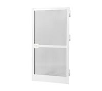 Zanzariera porta battente in alluminio bianco H2150 x L1000 mm