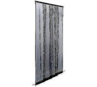 ZANZARIERA PORTA ECCO STRIP A STRISCE IRS POLIESTERE NERO CM 140 H.CM 250 PZ 1
