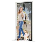 Zanzariera Porta Finestra 115x150, JOY2SEE Zanzariera Magnetica Nero, Proteggere la Famiglia