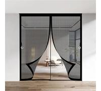 Zanzariera Porta Finestra 118 x 217 cm Zanzariere Porte Chiusura Automatica, Facile da Installare Tendina Magnetica per Zanzariera per Porte da Balcone, Cantine, Terrazze, Nero