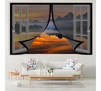 Zanzariera Porta Finestra 208 x 180 cm Si Chiude da Sola, Rete Fine, Chiusura Automatica Zanzariera per Finestra Personalizzabile per di Multi Tipi, Nero