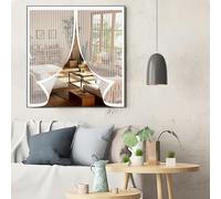 Zanzariera Porta Finestra 42 x 94 cm, Magnetica, Chiusura Automatica, Senza Foratura, Rete Fine, Zanzariera per Finestra Piccola per Porte, Varie Taglie, Bianco