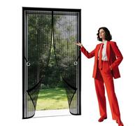 Zanzariera Porta Finestra 70 x 234 cm con Chiusura Automatica Tende Antizanzare Resistente Traspirante per Porte Del Balcone, Delle Finestre, Delle Terrazze, Nero