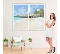 Zanzariera Porta Finestra A Rullo 70x160cm Misure Regolabile Zanzariera per Finestre Chiusura Automatica Facile da Montare Senza Forare per Porta Esterna/Corridoio Bianco