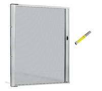 Zanzariera Porta Finestra a Rullo Scorrevole e Riducibile In Alluminio con Frizione- Fai Da Te, Marrone, 160cm x 250cm