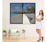 Zanzariera Porta Finestra Magnetica 105x165cm Nero Traspirante Tenda Anti Mosche per Esterno Rete Zanzariere a Calamita Chiusura Automatica Senza Far Entrare Insetti