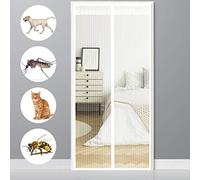 Zanzariera Porta Finestra Magnetica, Zanzariera magnetica per finestre 115x190cm, Easy to install, L'aria può circolare liberamente Zanzariera con cornice magnetica per Porte d'Ingresso, Finestra