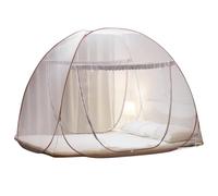 Zanzariera portatile per letto pop-up, grande, pieghevole, con base a rete, 2 voci, adatto per letto matrimoniale o king size