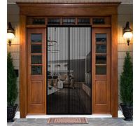 Zanzariera Protezione Dagli Insetti 85 x 170 cm Resistente Alle Intemperie Rete Chiusura Automatica Zanzariera Finestra Apribile Tenda Traspirante For Porte/Finestra, Nero
