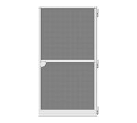 Zanzariera Schellenberg Con porta Fibra di Vetro Alluminio Bianco [100 x 210