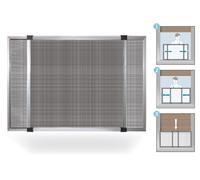 ZANZARIERA SCORREVOLE ESTENSIBILE CON SPAZZOLINO TAPPARELLE PORTE FINESTRE