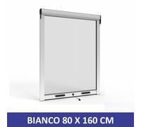 ZANZARIERA SKERMOLINE A RULLO RIDUCIBILE VERTICALE ARIES 80X160CM BIANCO (07172)