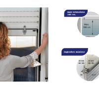 ZANZARIERA STOP INSET MARRONE PER TAPPARELLA MANUALE E MOTORIZZATA 100X160