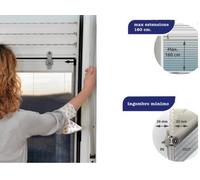 ZANZARIERA STOP INSET PER TAPPARELLE FINESTRE CM.10X160 BIANCO O MARRONE copy-28