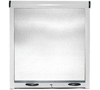 Zanzariera Universale A Rullo Avvolgibile Profilo Riducibile Regolabile Per Finestra Porte Portafinestra Balconi Con Frizione Telaio In Alluminio In Kit Fai Da Te Colore Bianco (160 x 170 cm)