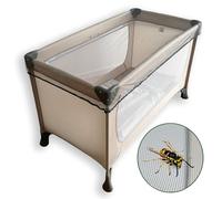 Zanzariera Universale Anti-Insetti per Lettino da Viaggio e Lettino da Campeggio - Rete Protettiva Traspirante con Elastico - Lavabile