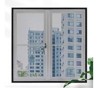 Zanzariera Universale Finestra,70x100cm,nero Zanzariera per finestre, zanzariera regolabile fai-da-te per finestre, per tenere fuori insetti, mosche e zanzare