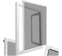 Zanzariera universale per finestre struttura alluminio in kit 80x100cm bianco nu