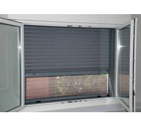 Zanzariera universale verticale con finitura marrone per tapparelle motorizzate Stop Inset