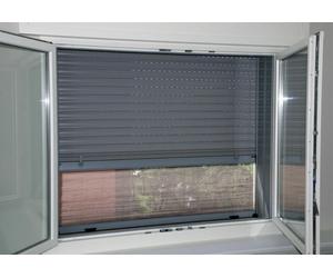 Zanzariera universale verticale con finitura marrone per tapparelle motorizzate Stop Inset