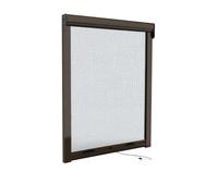 Zanzariera verticale a molla Z30 in kit da taglio Marrone 8017 Lucido