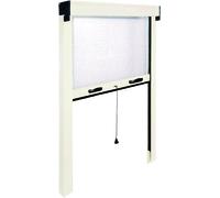 IRS Kit Zanzariera per Finestra Fibra di Vetro e PVC 100x160h cm Bianco 5933402
