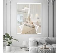 Zanzariere a Calamita 60 x 99 cm, Anti-Zanzare, Anti-Insetti, Rete Ultra-Fine, Installazione Facile, Finestra con Zanzariera Magnetica per Porte, Varie Taglie, Bianco